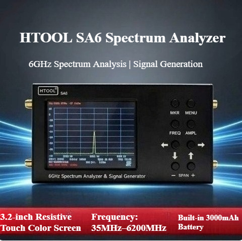 Signal Generator Spectrum Analyzer - Handheld Spectrum Analyzer 35MHz‑6.2GHz RF Signal